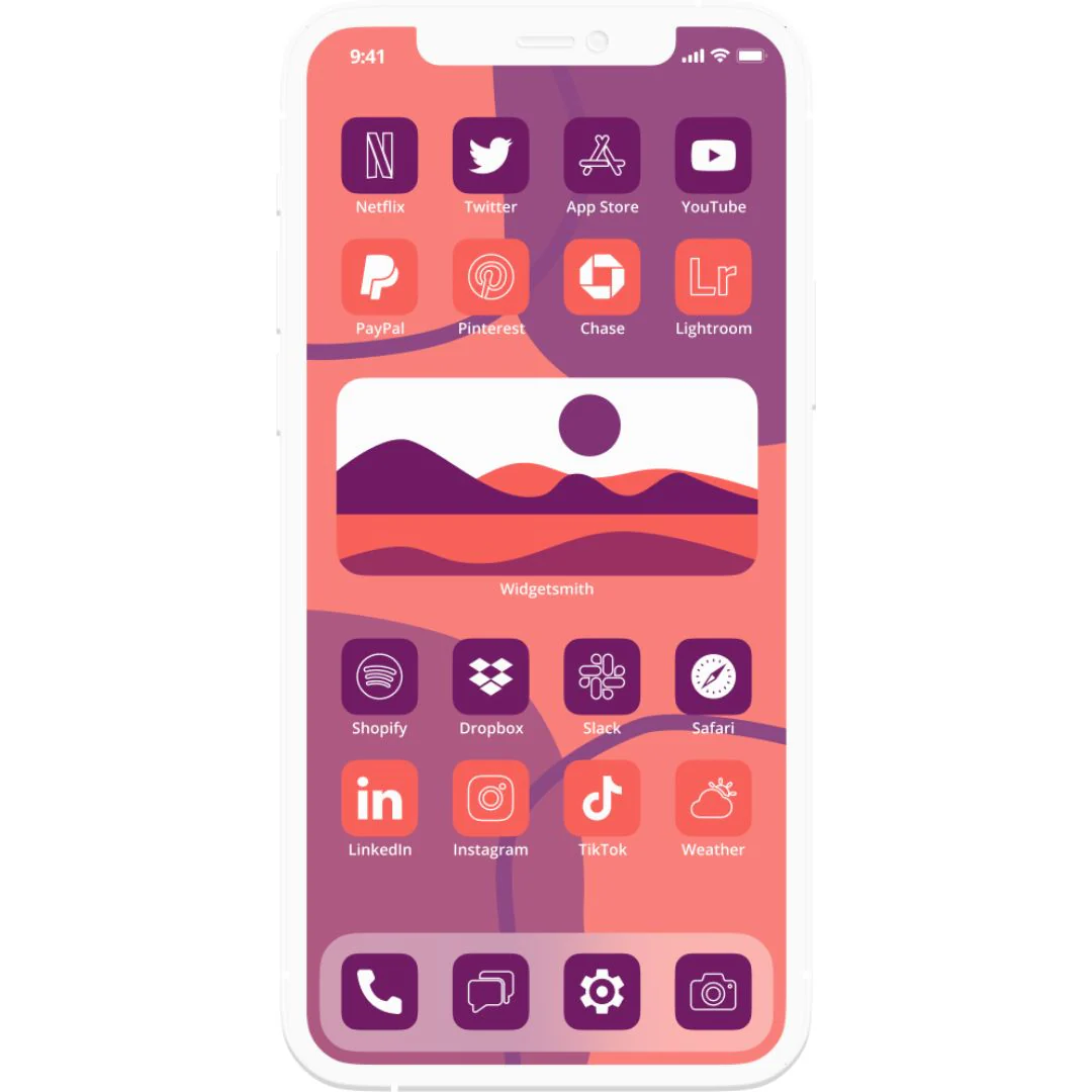 1200+ Grape & Terracotta App Icons Pack For iPhone/iOS - Image 3