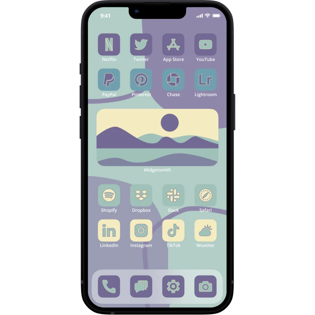 1200+ Soft Blue Aesthetic App Icons Pack For iPhone/iOS - Image 3