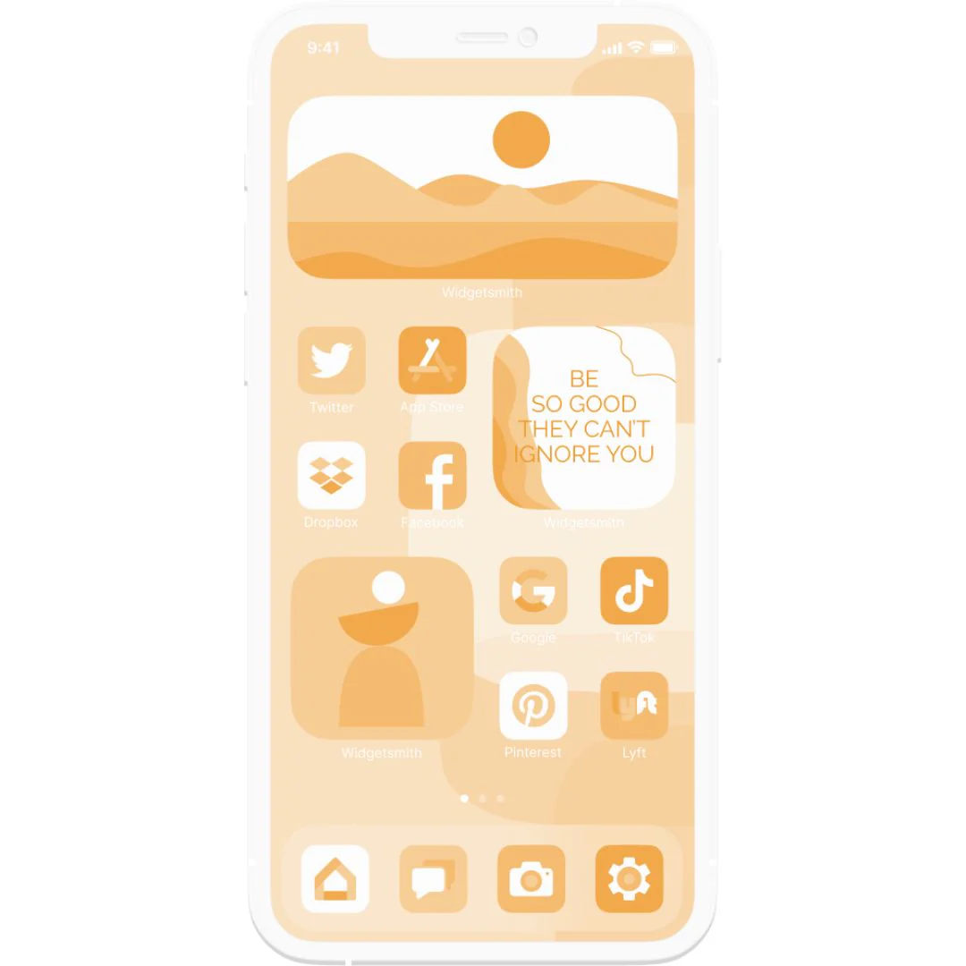 1200+ Soft Orange Aesthetic App Icons Pack For iPhone/iOS - Image 3