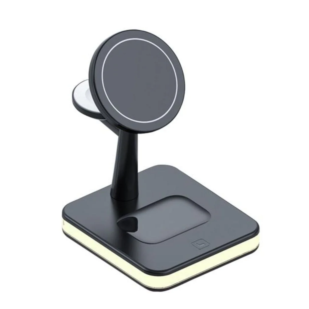 GlowStation™ - 3-in-1 MagSafe Magnetic Wireless Charging Dock With Ambient LED Lighting - Image 13