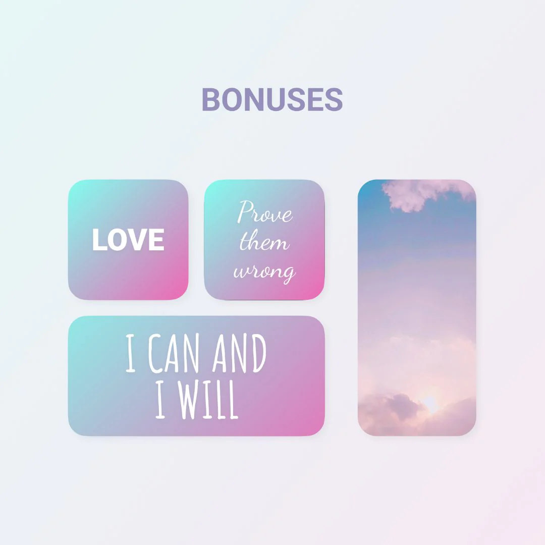300+ Blue & Pink Gradient App Icons Pack For iPhone/iOS - Image 4