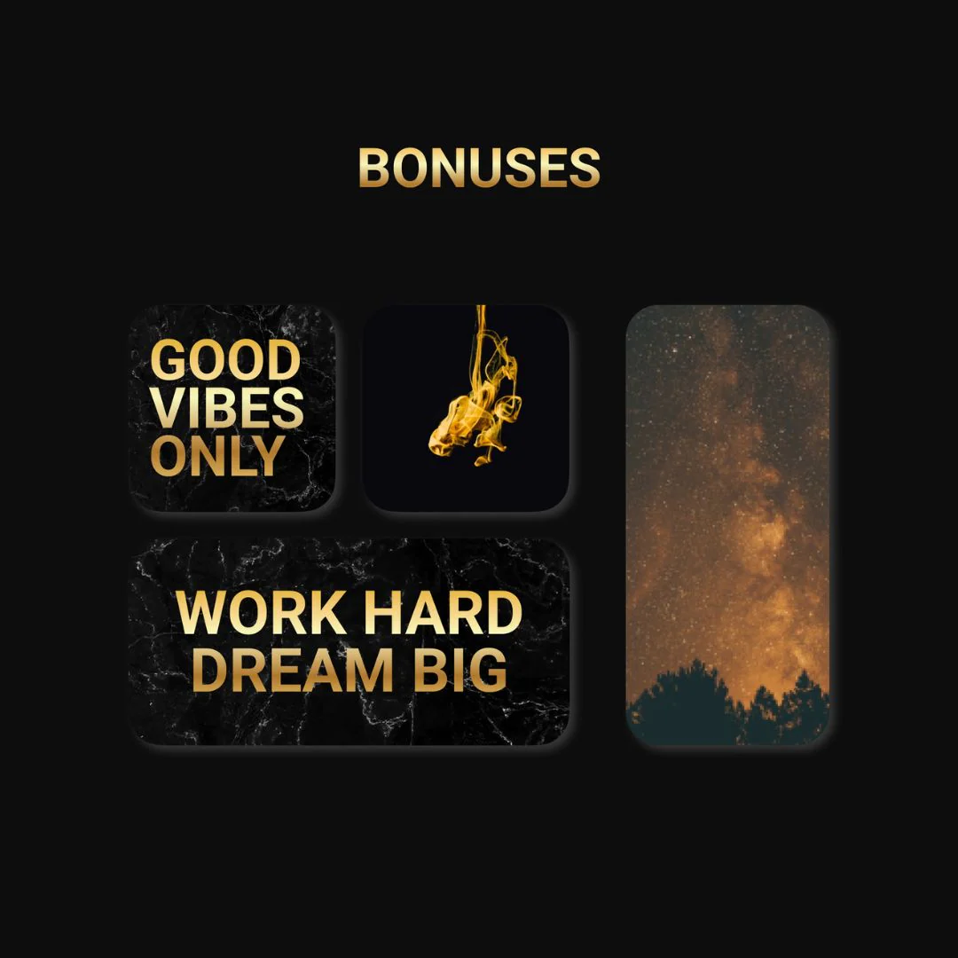 300+ Gold & Black Marble App Icons Pack For iPhone/iOS - Image 4