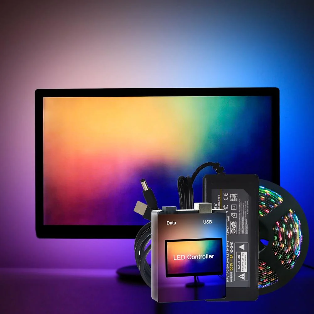 Ambient LED Backlight Strip For PC Monitor - Graphically Responsive RGB Lighting - Image 12