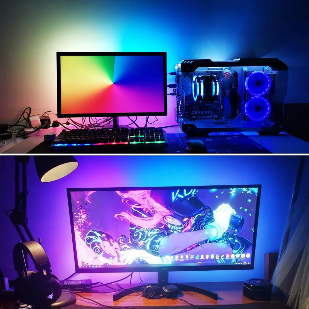 Ambient LED Backlight Strip For PC Monitor - Graphically Responsive RGB Lighting - Image 6