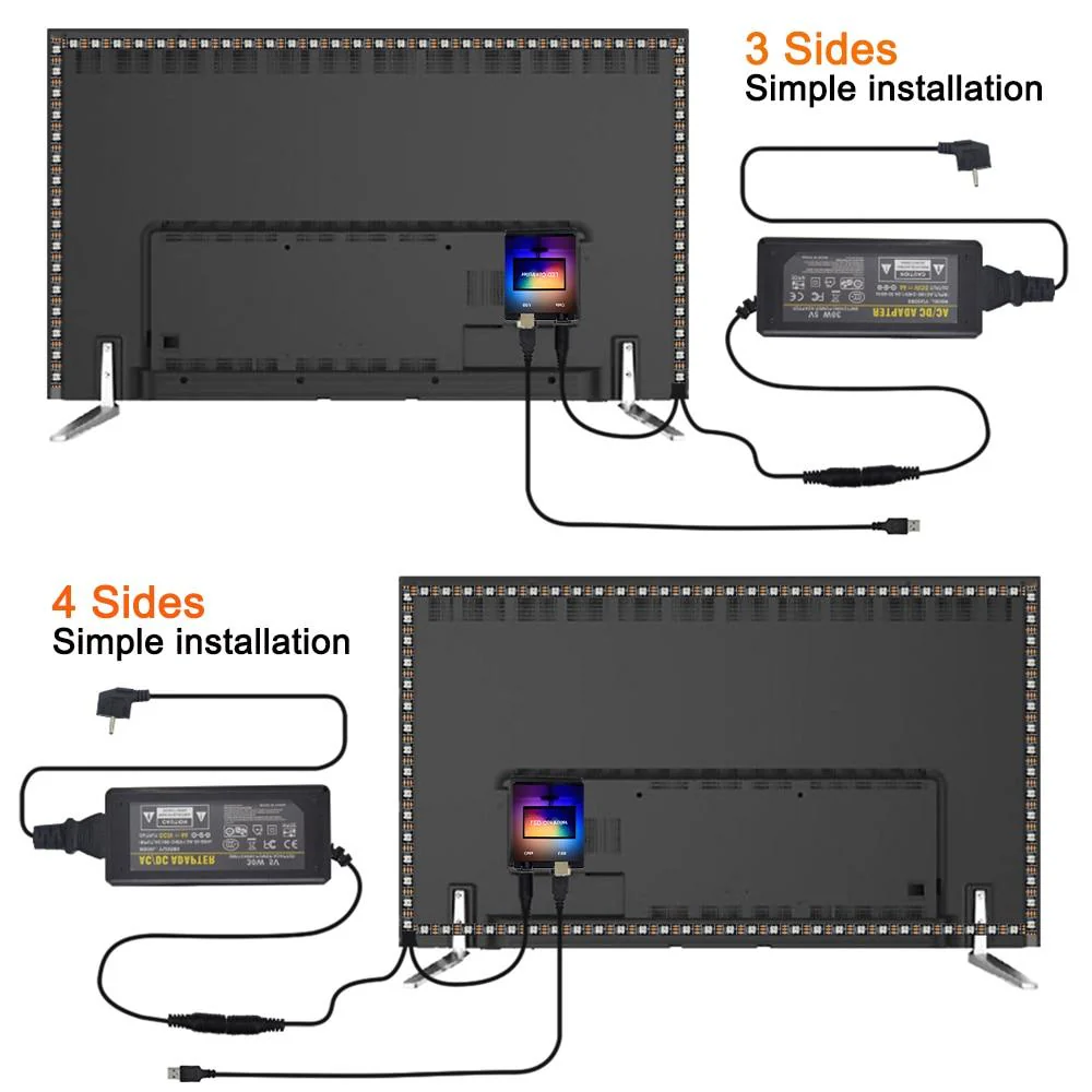 Ambient LED Backlight Strip For PC Monitor - Graphically Responsive RGB Lighting - Image 8