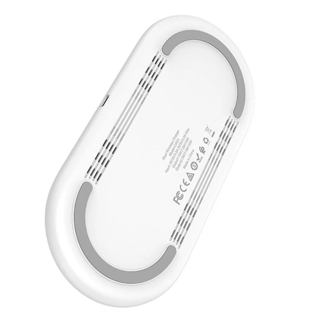 HOCO PowerPad™ - 2-in-1 Qi Wireless Fast Charging Pad - Image 6
