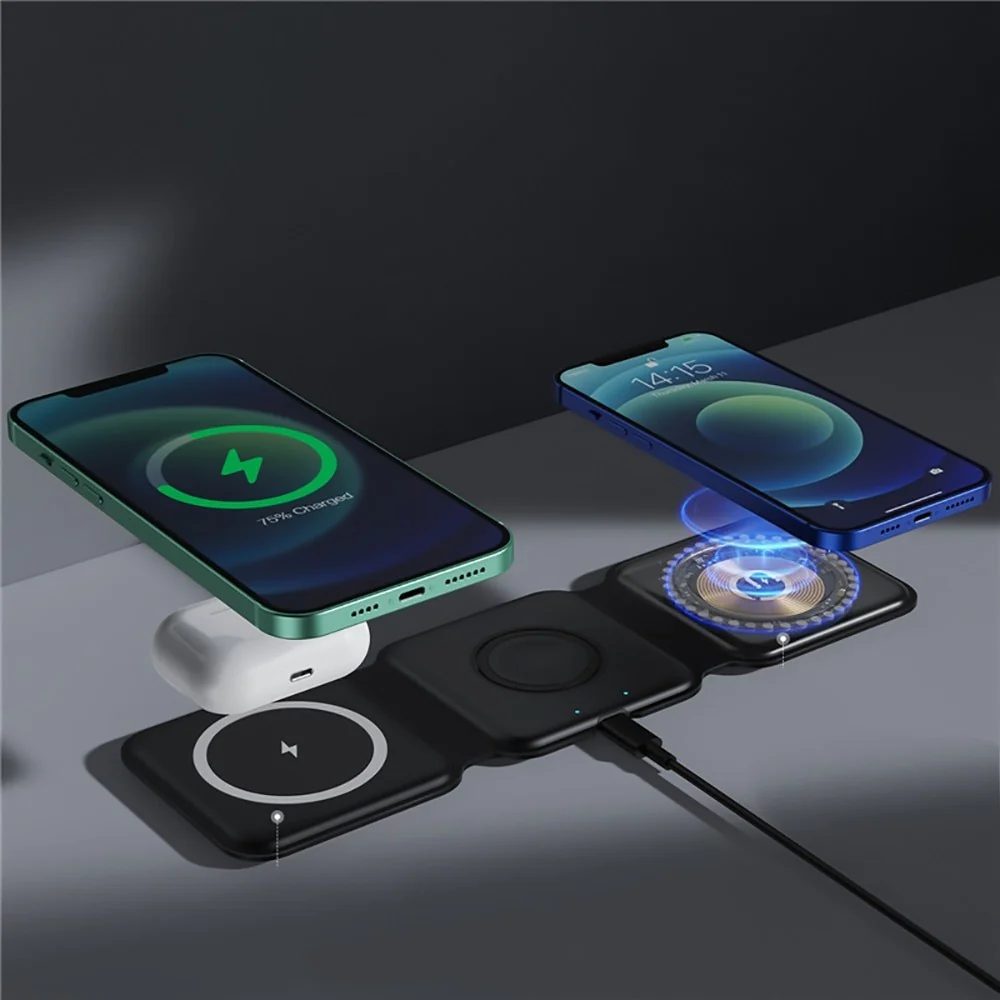 Triad™ - 3-in-1 Foldable Wireless Charging Pad - Image 3
