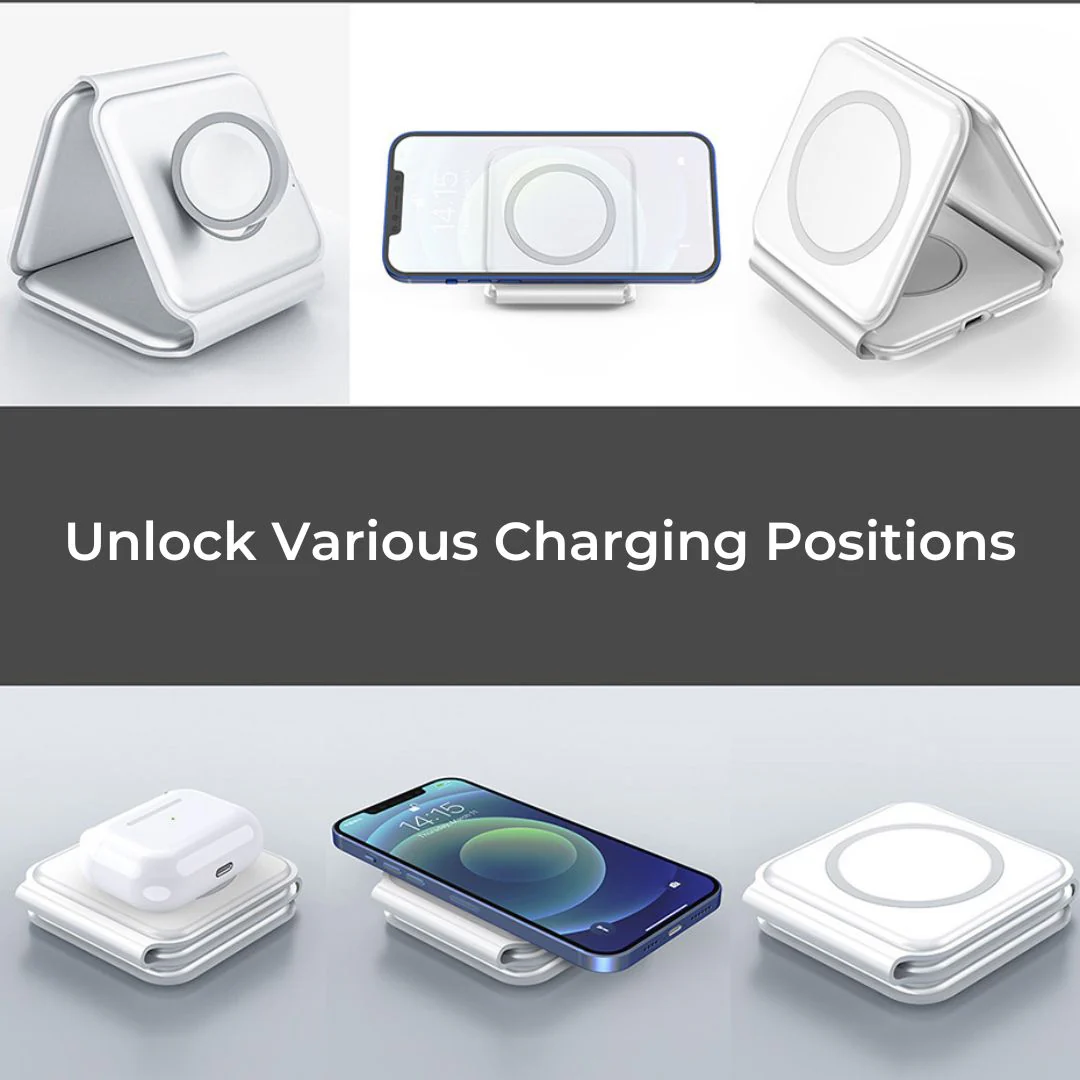 Triad™ - 3-in-1 Foldable Wireless Charging Pad - Image 9