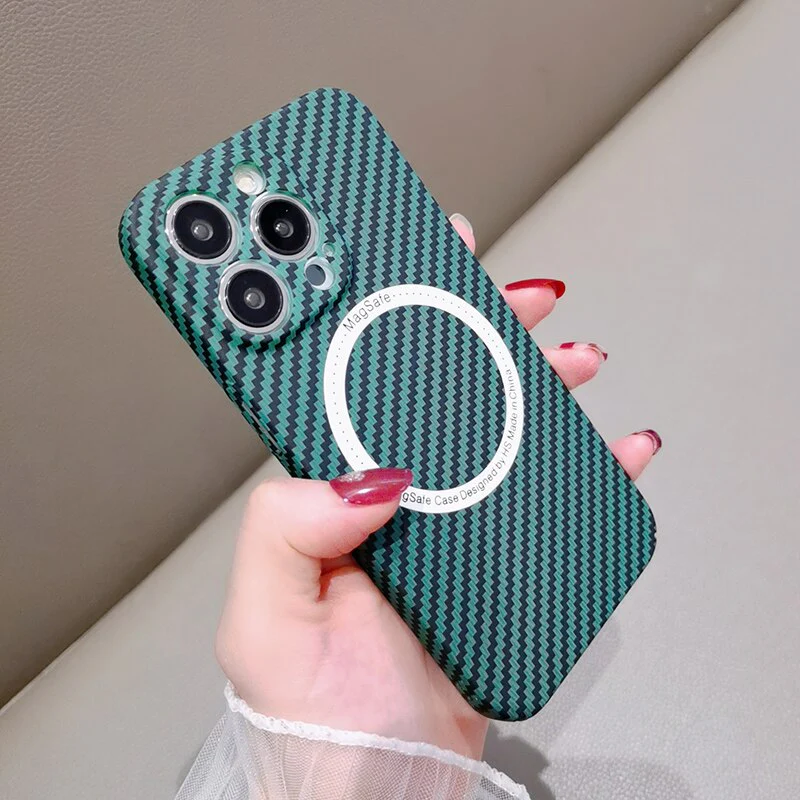 Carbon Fiber MagSafe-Compatible Phone Case For iPhone 11, 12 & 13 - Image 13