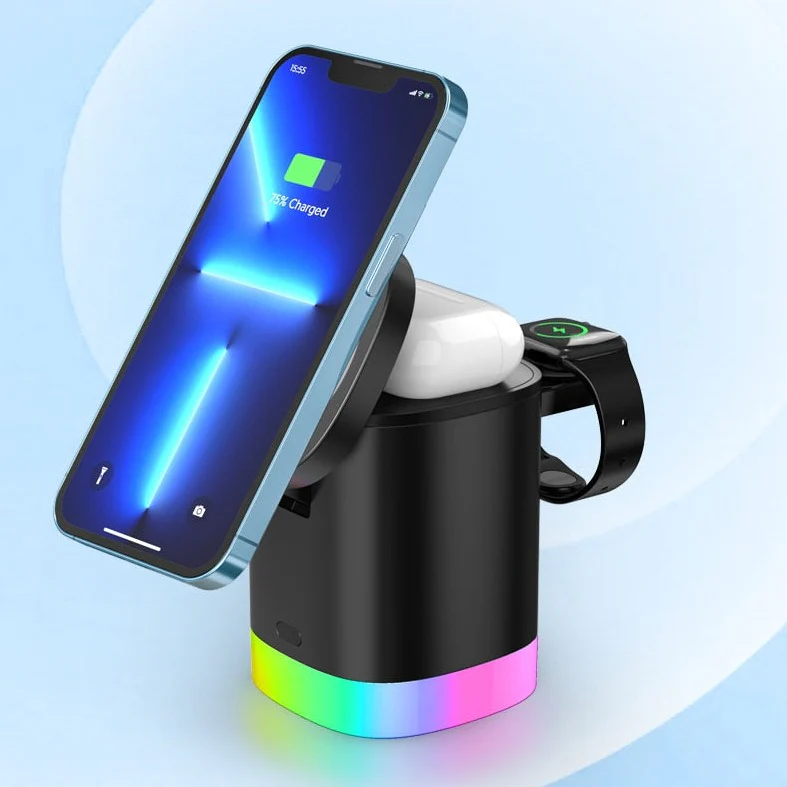 HexHub™ - 4-in-1 MagSafe Wireless Fast Charging Dock With RGB Lighting - Image 6
