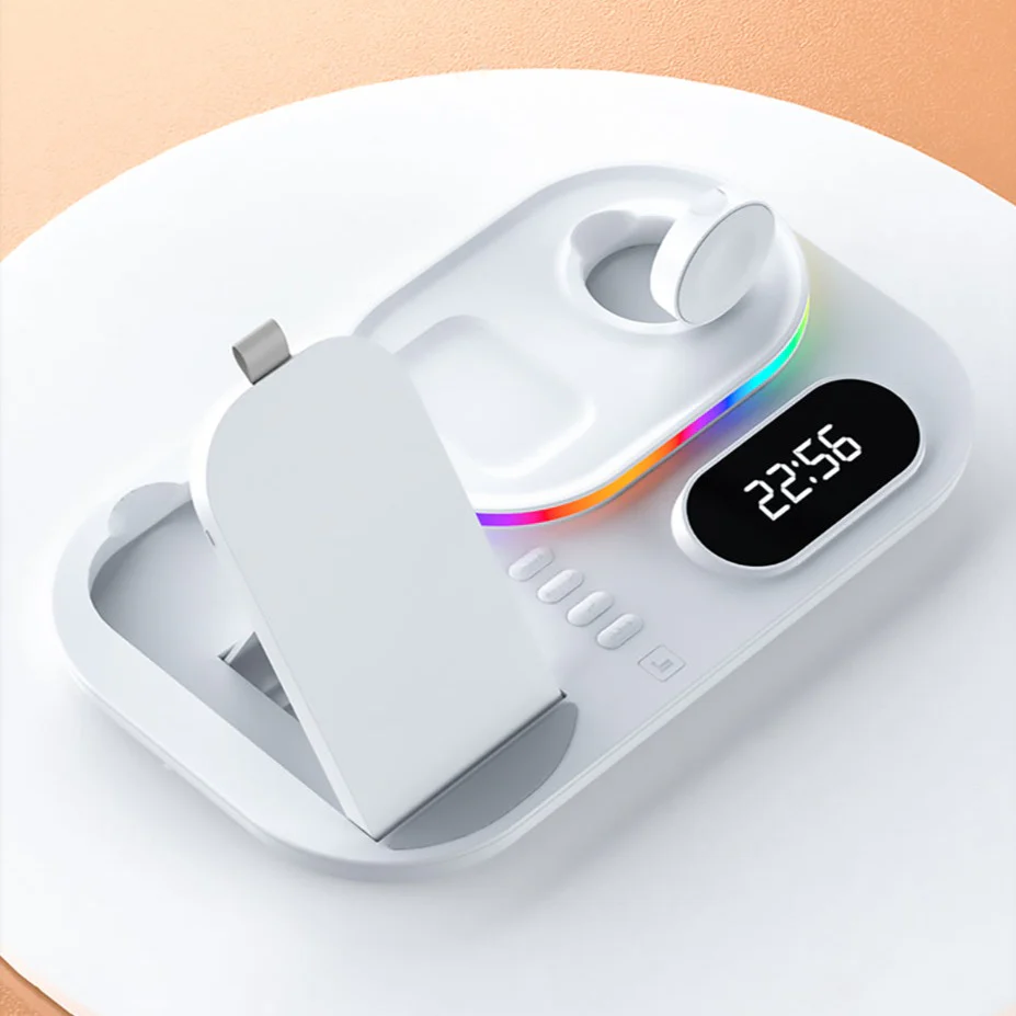 HexPad™ - 4-in-1 Wireless Fast Charging Station With RGB Lighting - Image 10