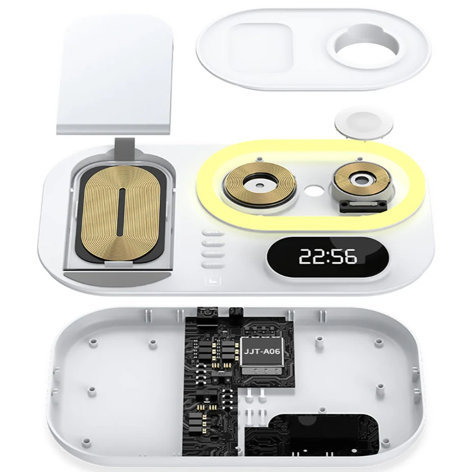 HexPad™ - 4-in-1 Wireless Fast Charging Station With RGB Lighting - Image 5