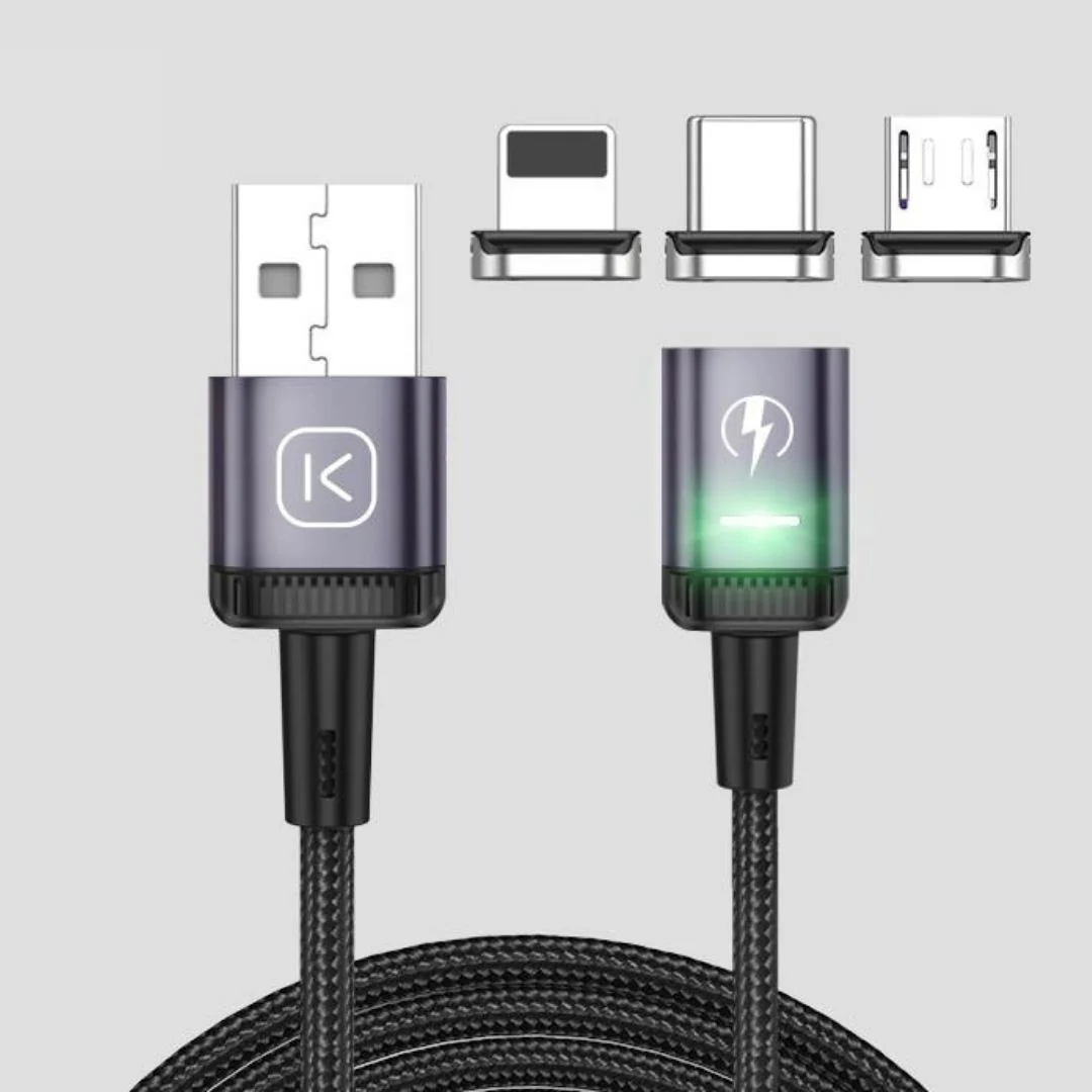 MagPower™ - 3-in-1 Magnetic Charging & Data Cable With Fast Charge 3.0A - Image 3