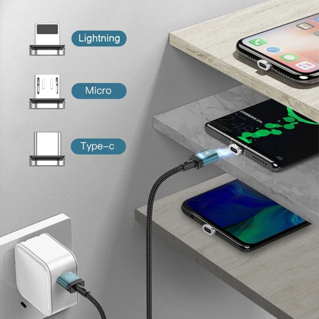 MagPower™ - 3-in-1 Magnetic Charging & Data Cable With Fast Charge 3.0A - Image 4