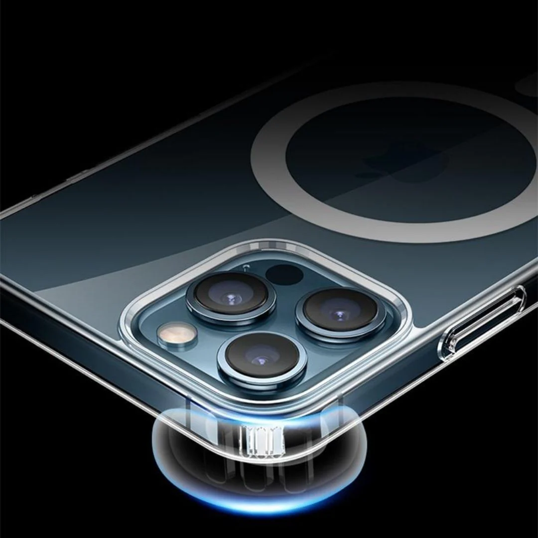 MagSafe-Compatible Clear Magnetic Phone Case For Apple iPhone 11, 12, 13, 14, 15, 16 & 17 - Image 3