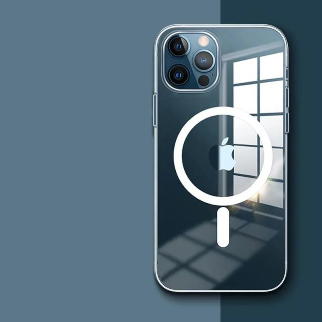 MagSafe-Compatible Clear Magnetic Phone Case For Apple iPhone 11, 12, 13, 14, 15, 16 & 17 - Image 7