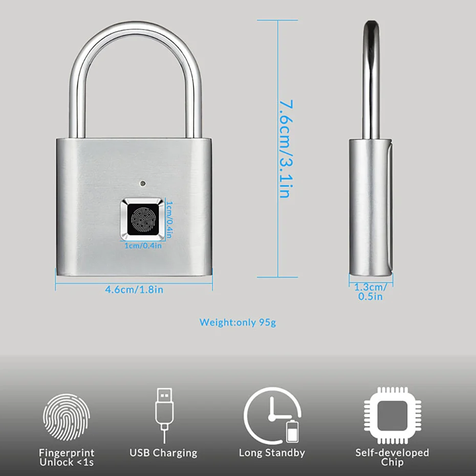 BioLock™ - Smart Biometric (Fingerprint) Padlock - Image 12